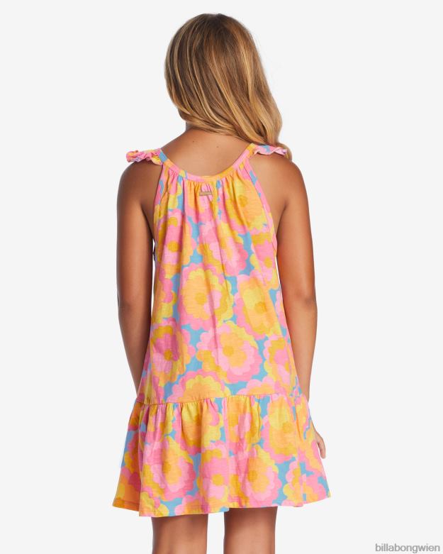 Billabong Clothing 00V682661 | Billabong Sandburgen-Trägerkleid Sommerhimmel Mädchen