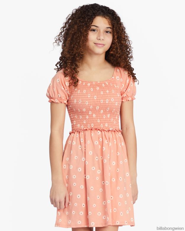 Billabong Clothing 00V682768 | Billabong Dance Around Babydoll-Minikleid Canyon-Sonnenuntergang Mädchen