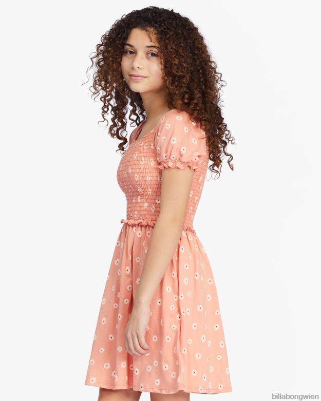 Billabong Clothing 00V682768 | Billabong Dance Around Babydoll-Minikleid Canyon-Sonnenuntergang Mädchen