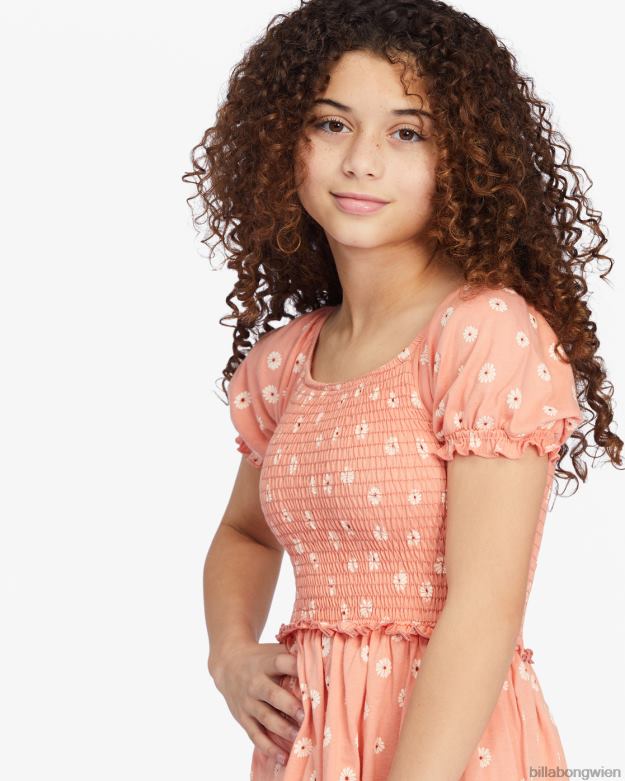 Billabong Clothing 00V682768 | Billabong Dance Around Babydoll-Minikleid Canyon-Sonnenuntergang Mädchen