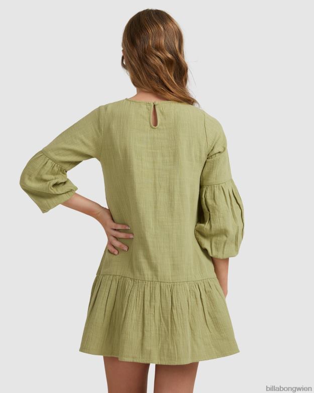 Billabong Clothing 00V682795 | Billabong Mini-Wünsche-Langarmkleid Avocado Mädchen
