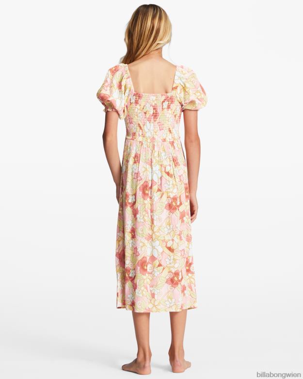 Billabong Clothing 00V682799 | Billabong 4-16 Frühlings-Affären-Midikleid rosa Augenzwinkern Mädchen
