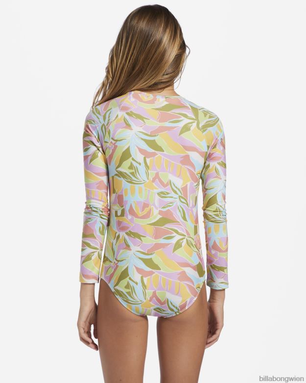 Billabong Clothing 00V682604 | Billabong Einteiliger Badeanzug „Tropic Crush“ mit langen Ärmeln und UPF 50 multi Mädchen