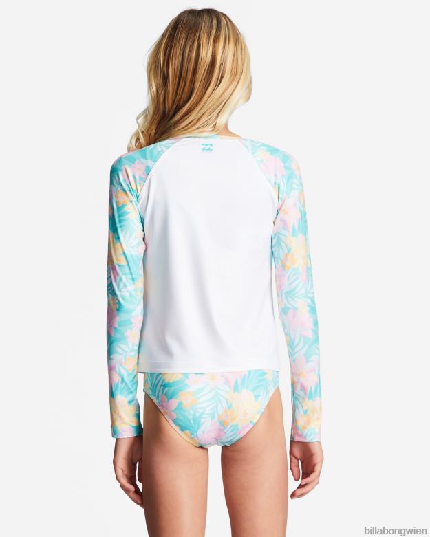 Billabong Clothing 00V682698 | Billabong 4-16 Mermaid Feels Langarm-Rashguard mit UPF 50 Weiß Mädchen