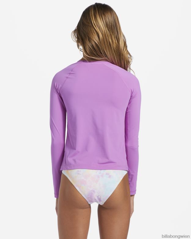 Billabong Clothing 00V682783 | Billabong 4-16 Core Surfdaze UPF 50 Langarm-Rashguard helle Orchidee Mädchen