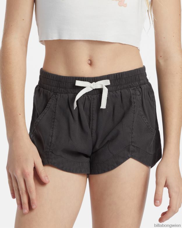 Billabong Clothing 00V682599 | Billabong „Mad for You“-Shorts mit elastischem Bund aus schwarz Mädchen