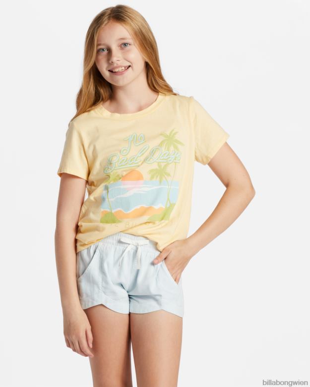 Billabong Clothing 00V682601 | Billabong „Mad for You“-Shorts mit elastischem Bund helles Chambray Mädchen