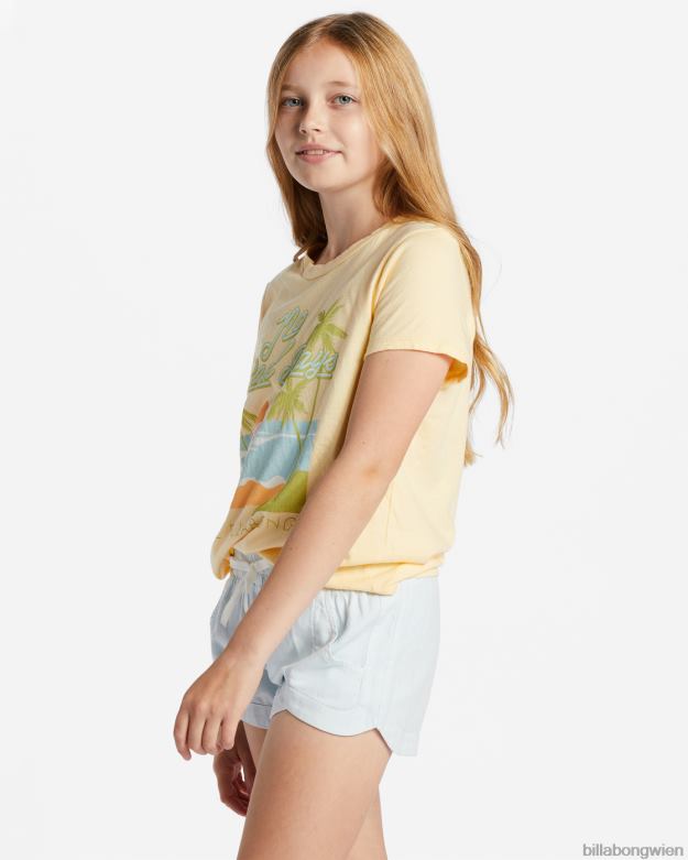 Billabong Clothing 00V682601 | Billabong „Mad for You“-Shorts mit elastischem Bund helles Chambray Mädchen