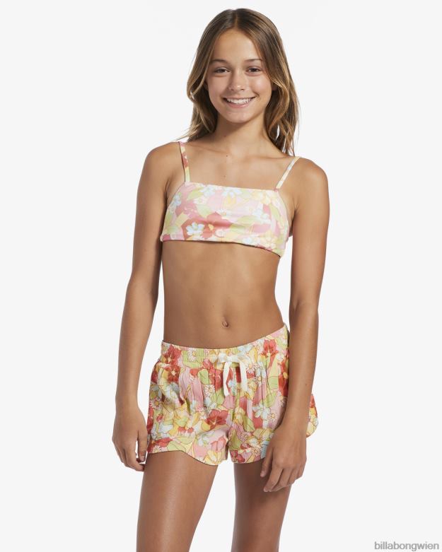 Billabong Clothing 00V682765 | Billabong „Mad for You“-Shorts mit elastischem Bund rosa Augenzwinkern Mädchen