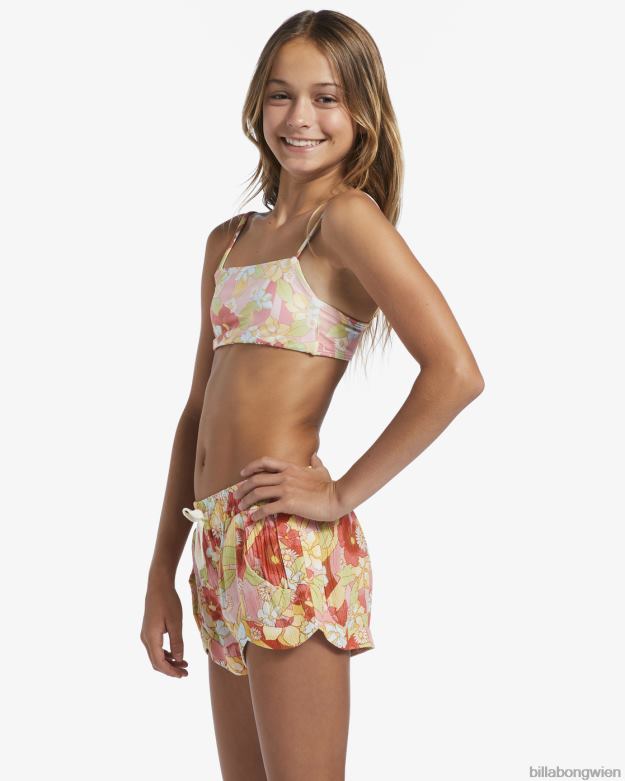 Billabong Clothing 00V682765 | Billabong „Mad for You“-Shorts mit elastischem Bund rosa Augenzwinkern Mädchen