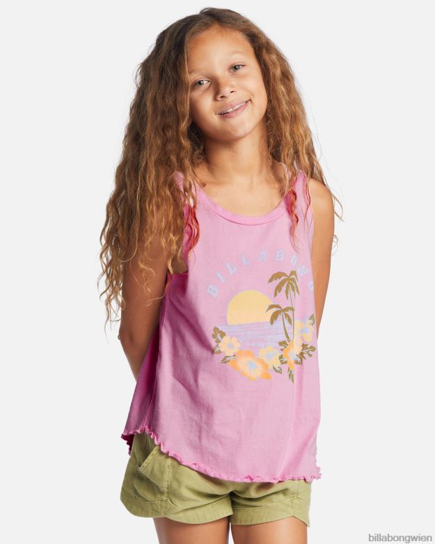 Billabong Clothing 00V682668 | Billabong Dawn Patrol-Tanktop Rosa Spuren Mädchen