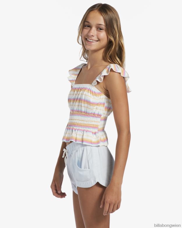Billabong Clothing 00V682697 | Billabong 4-16 Frühlingsträume gesmoktes Trägertop fröhliches Rosa Mädchen