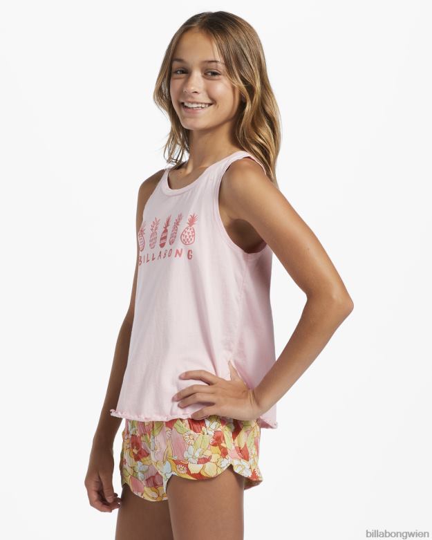 Billabong Clothing 00V682746 | Billabong 4-16 machen es zu einem tropischen Tanktop zartes Rosa Mädchen