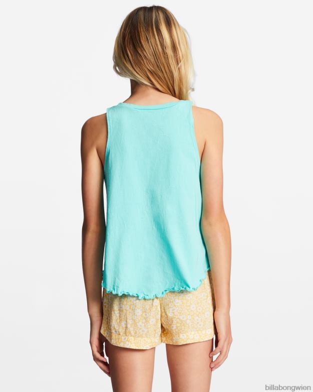 Billabong Clothing 00V682760 | Billabong 4-16 Hier kommt das Sonnen-Tanktop helle Lagune Mädchen