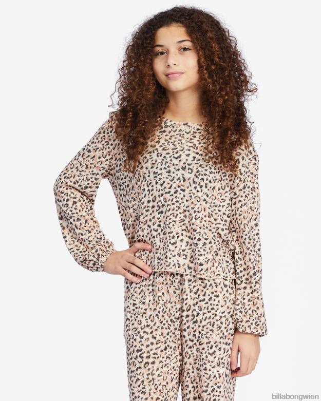 Billabong Clothing 00V682807 | Billabong Happy Henley Langarm-Top Tier Mädchen