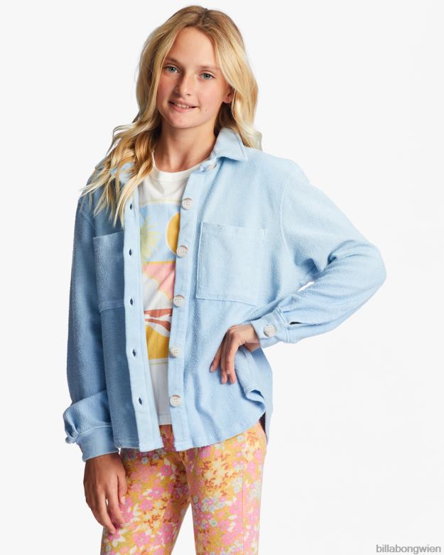 Billabong Clothing 00V682736 | Billabong 4-16 verträumte Farben-Overshirt Singvogel blau Mädchen