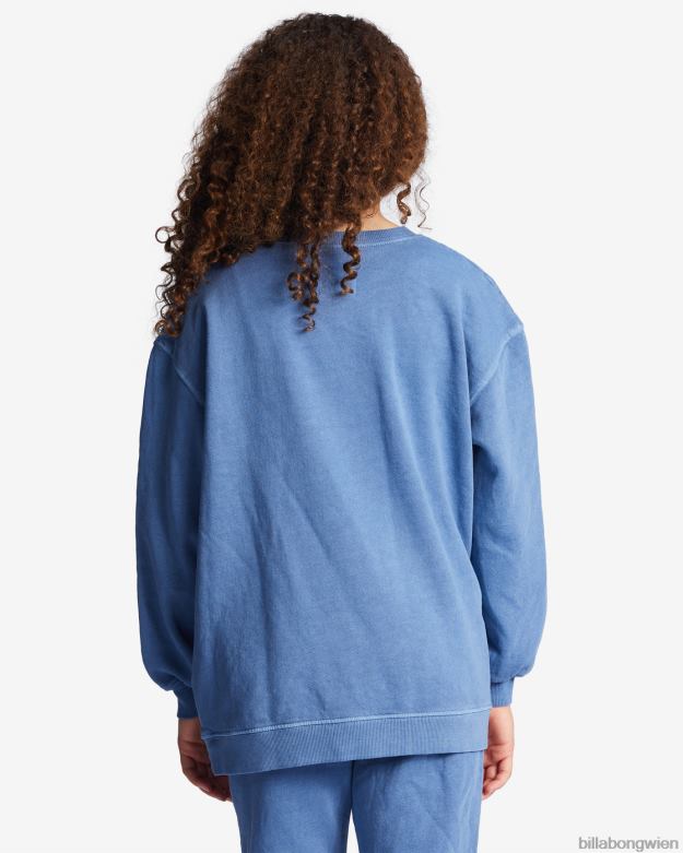 Billabong Clothing 00V682793 | Billabong Sweatshirt mit Rundhalsausschnitt, das Wellen macht mittlerer Jahrgang Mädchen