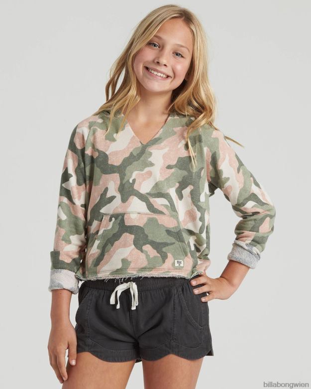 Billabong Clothing 00V682806 | Billabong Camp-Day-Sweatshirt Armeetarnung Mädchen