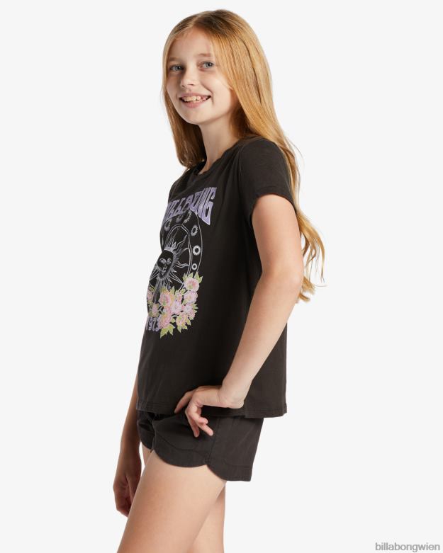 Billabong Clothing 00V682609 | Billabong Vom Sonnen-T-Shirt geküsst aus schwarz Mädchen
