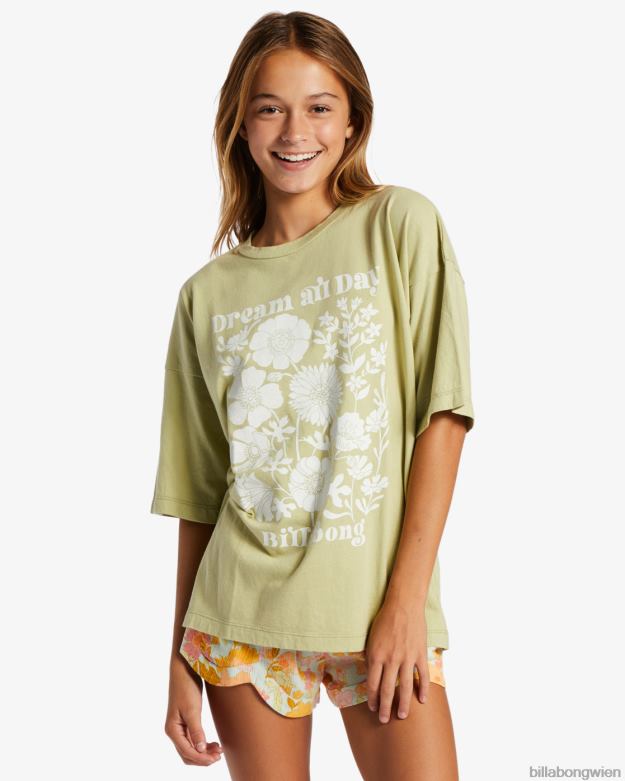 Billabong Clothing 00V682614 | Billabong Träumen Sie den ganzen Tag T-Shirt Weide Mädchen