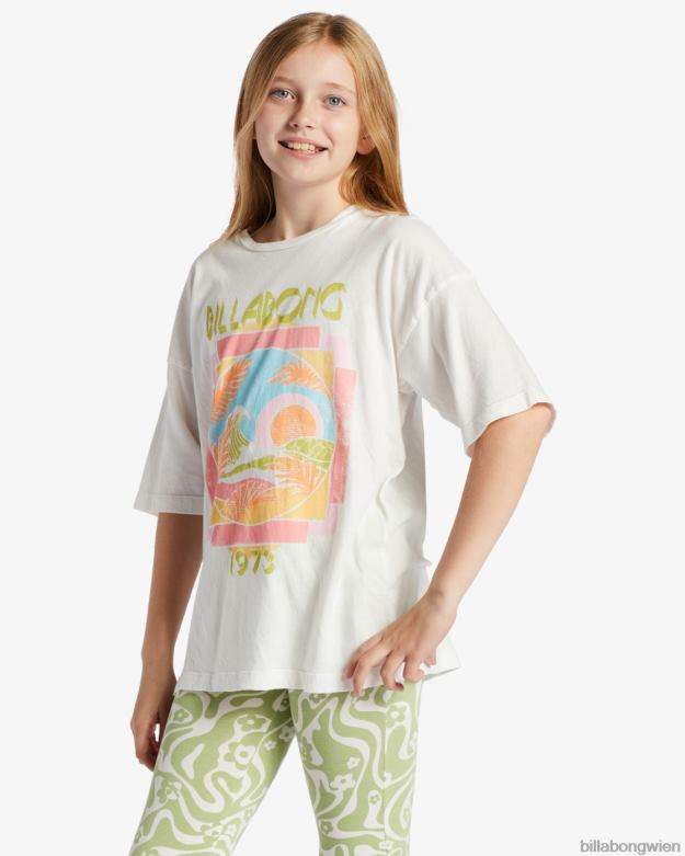 Billabong Clothing 00V682623 | Billabong Unter dem Palmen-T-Shirt Salzkristall Mädchen