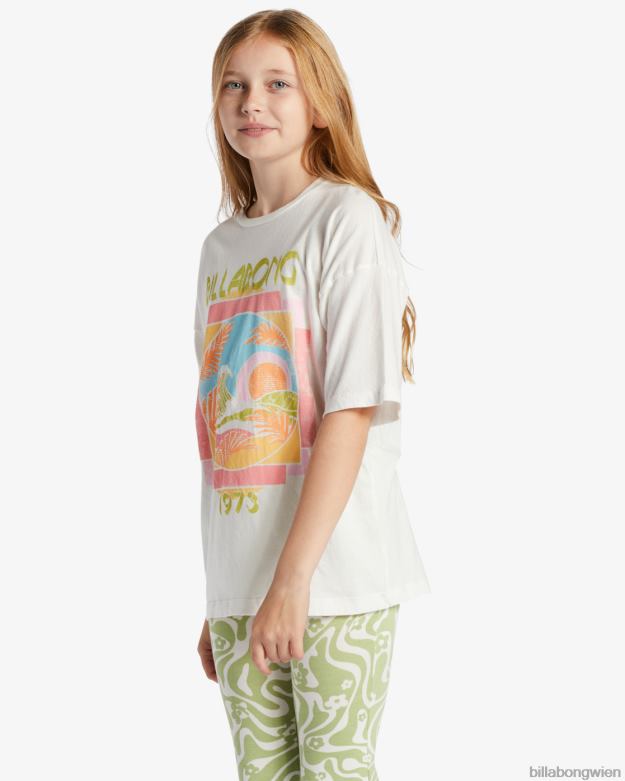 Billabong Clothing 00V682623 | Billabong Unter dem Palmen-T-Shirt Salzkristall Mädchen