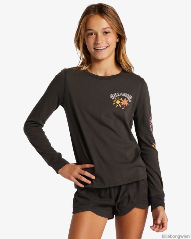Billabong Clothing 00V682634 | Billabong Sun Club-T-Shirt aus schwarz Mädchen