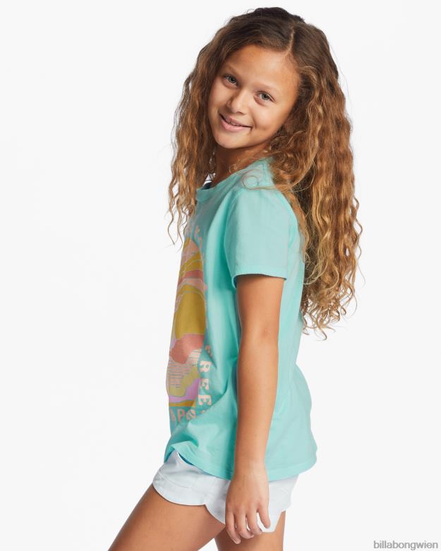 Billabong Clothing 00V682667 | Billabong Natures Way übergroßes T-Shirt Seeschaum Mädchen