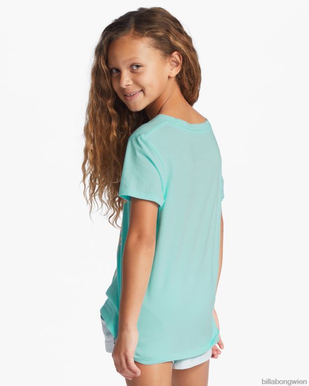 Billabong Clothing 00V682667 | Billabong Natures Way übergroßes T-Shirt Seeschaum Mädchen