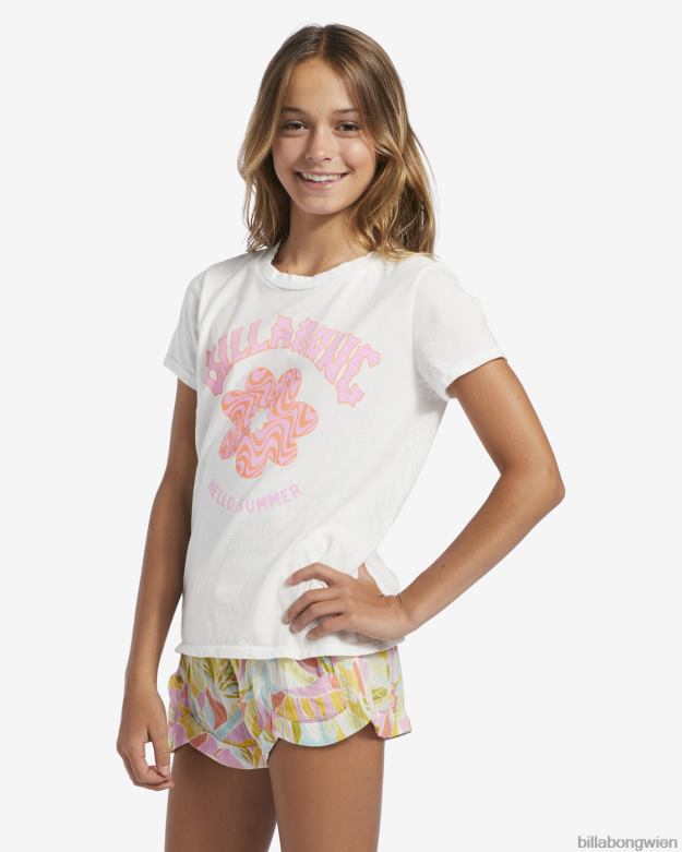 Billabong Clothing 00V682670 | Billabong Hallo Sommer übergroßes T-Shirt Salzkristall Mädchen
