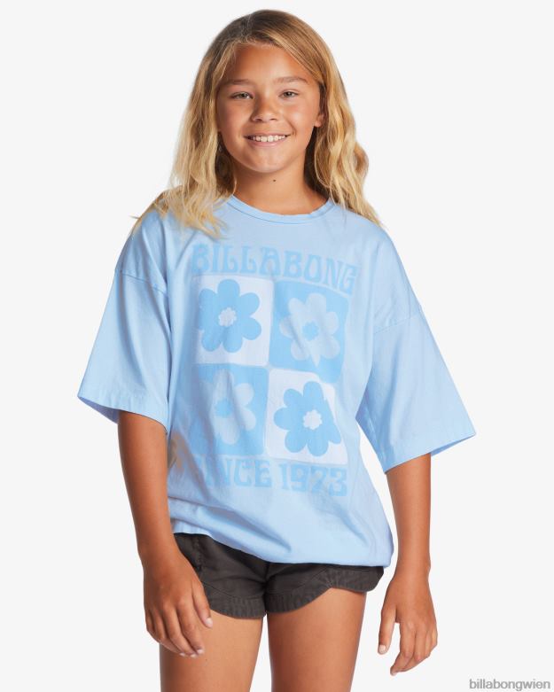 Billabong Clothing 00V682675 | Billabong Übergroßes Flower-Power-T-Shirt Regentropfen Mädchen