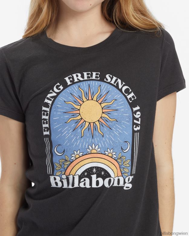 Billabong Clothing 00V682676 | Billabong T-Shirt mit Tagtraumszene aus schwarz Mädchen
