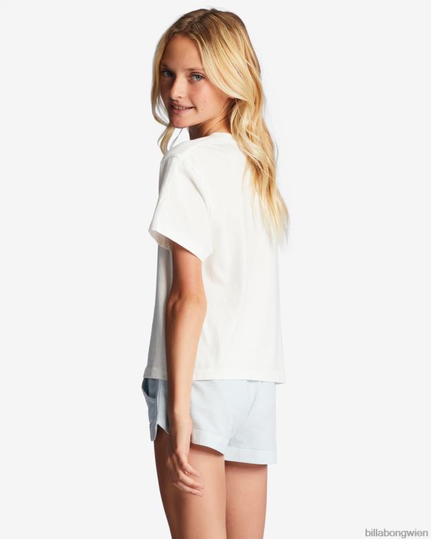 Billabong Clothing 00V682680 | Billabong 4-16 Tour 73 Kastenförmiges T-Shirt Salzkristall Mädchen