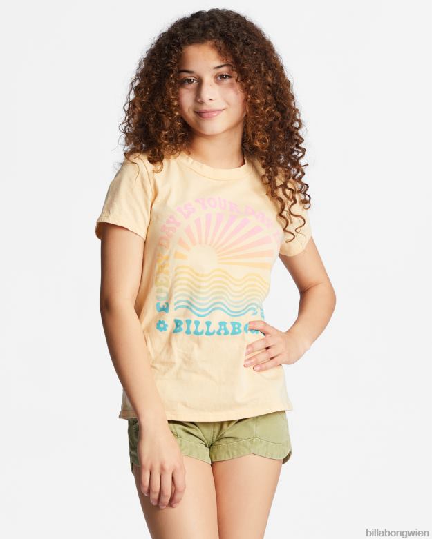 Billabong Clothing 00V682684 | Billabong 4-16 Ihr Tag in der Sonne übergroßes T-Shirt gewaschener Nektar Mädchen