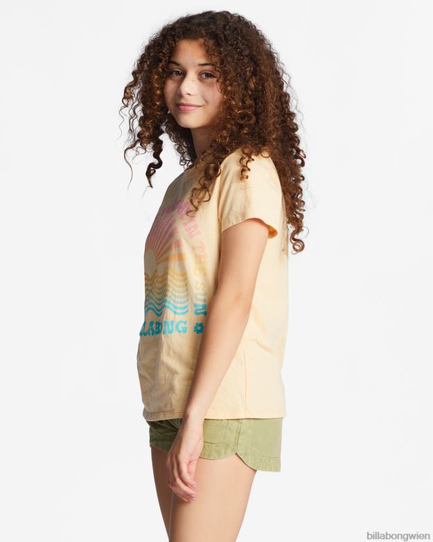 Billabong Clothing 00V682684 | Billabong 4-16 Ihr Tag in der Sonne übergroßes T-Shirt gewaschener Nektar Mädchen