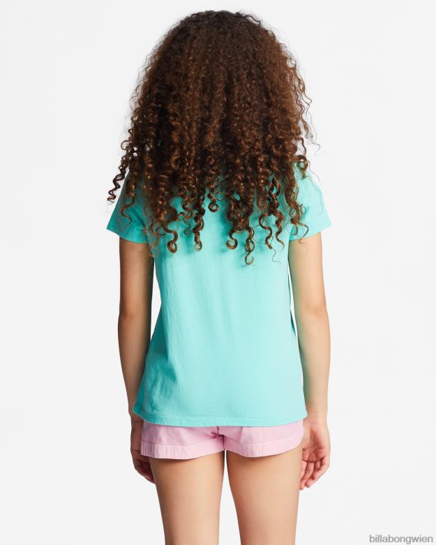 Billabong Clothing 00V682691 | Billabong 4-16 Heritage-Sonnenblumen-Oversize-T-Shirt helle Lagune Mädchen