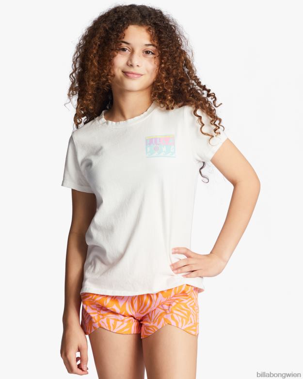 Billabong Clothing 00V682694 | Billabong 4-16 genießen Sie die Aussicht übergroßes T-Shirt Salzkristall Mädchen
