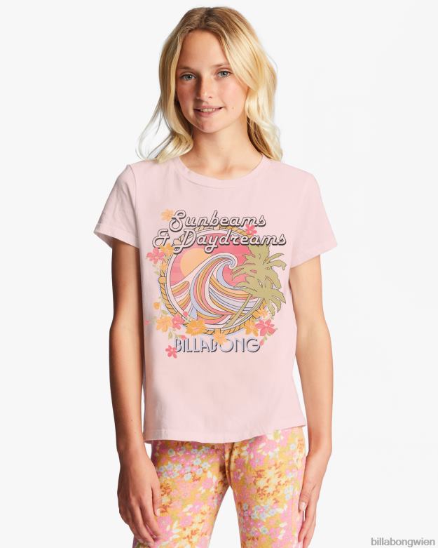 Billabong Clothing 00V682701 | Billabong 4-16 übergroßes T-Shirt „Sunbeam and Day Dream“. zartes Rosa Mädchen