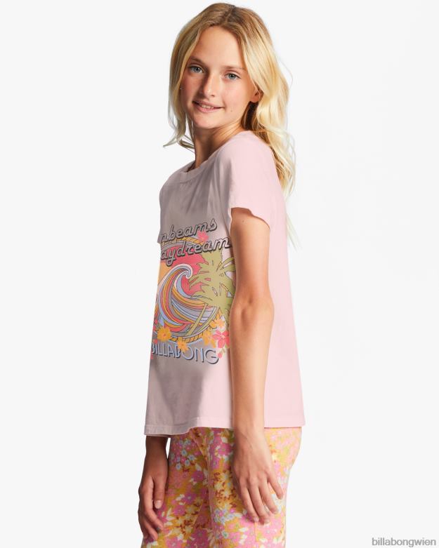 Billabong Clothing 00V682701 | Billabong 4-16 übergroßes T-Shirt „Sunbeam and Day Dream“. zartes Rosa Mädchen