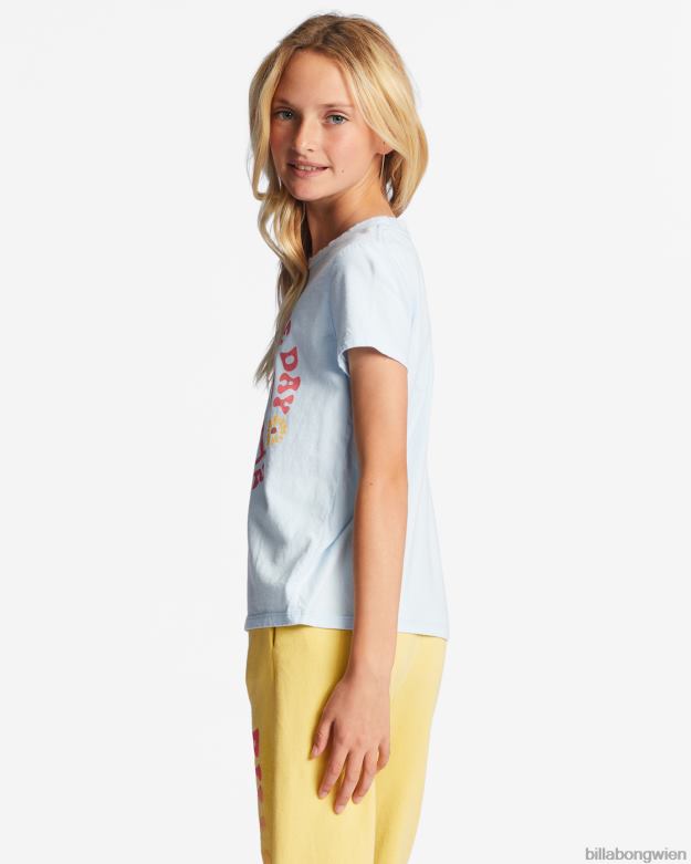 Billabong Clothing 00V682712 | Billabong 4-16 heute ist der Tag des übergroßen T-Shirts Singvogel blau Mädchen