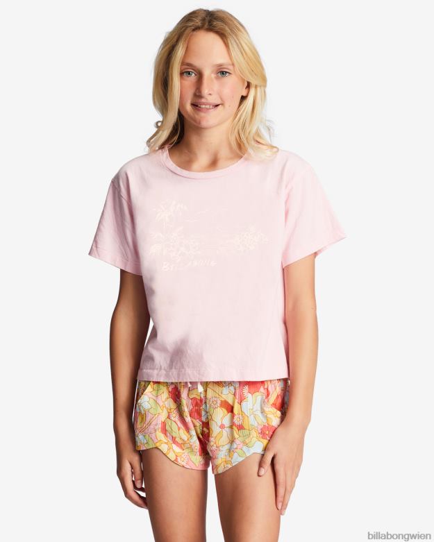 Billabong Clothing 00V682718 | Billabong 4-16 T-Shirt mit freundlicher Verbreitung zartes Rosa Mädchen