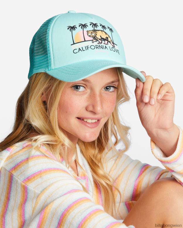 Billabong Wien 00V682700 | Billabong Pitstop Jr Trucker-Mütze reines Aqua Mädchen